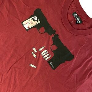 Tokidoki Silhouette Handguns Bullets I Heart LA T-Shirt Men’s Large Tee Rare NWT